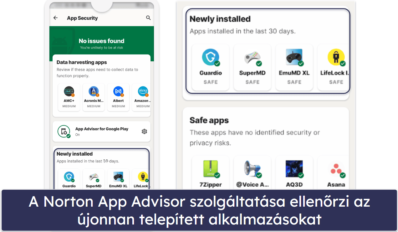 Norton 360 mobilalkalmazás