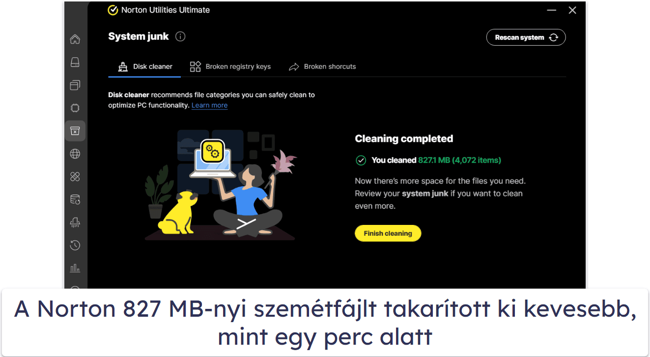 Norton biztonsági funkciók