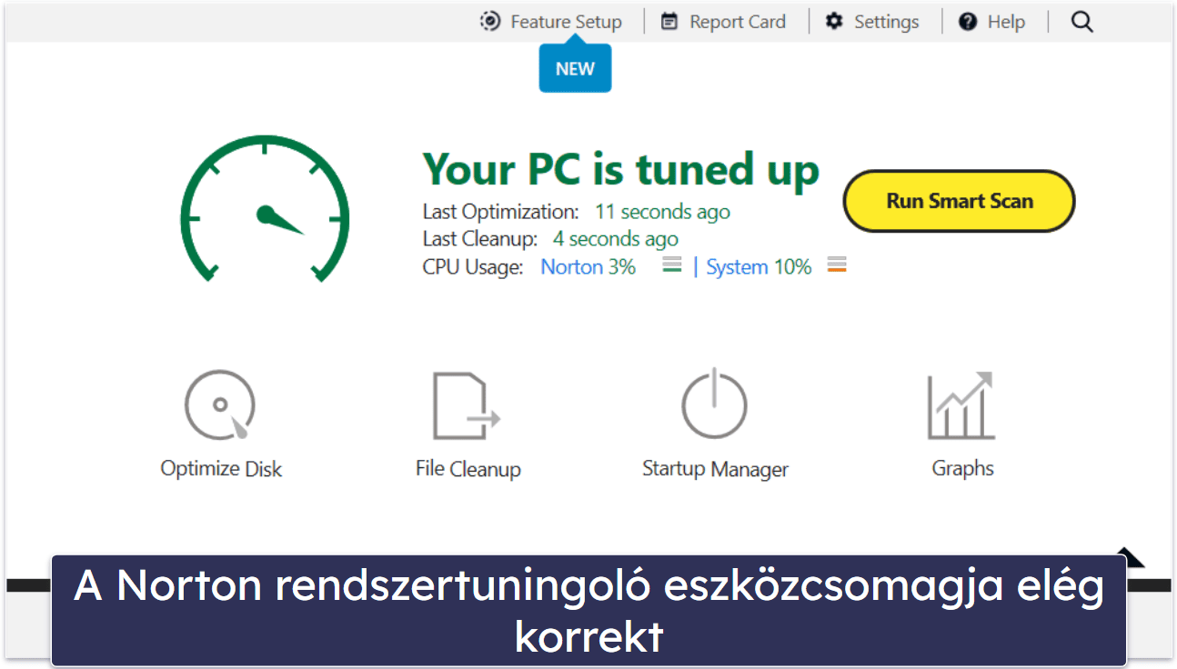 Norton biztonsági funkciók