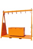 Chain Storage Rack c/w Lockable Storange Container