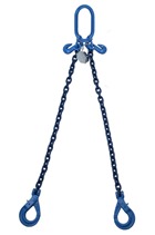 Yoke 5.6tonne G100 2-Leg Chainsling c/w Self Locking Hooks & Grab Hooks