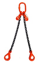 2.1 tonne 2 Leg Chainsling, Adjustable & c/w Safety Hooks