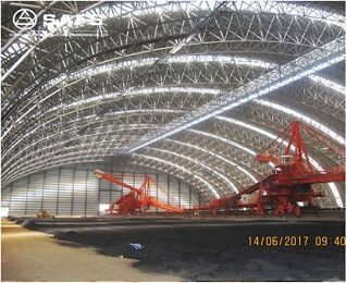 long span Space Frame Steel Structural Coal Storage