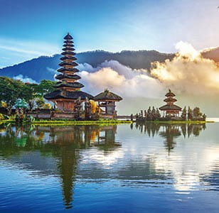 Ulun Danu Bratan Temple in Bali, Indonesia