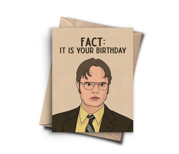 The Office Dwight Birthday Card - Funny Birthday Card - SALON SOCIETY