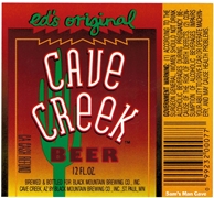 Ed's Original Cave Creek Beer Label