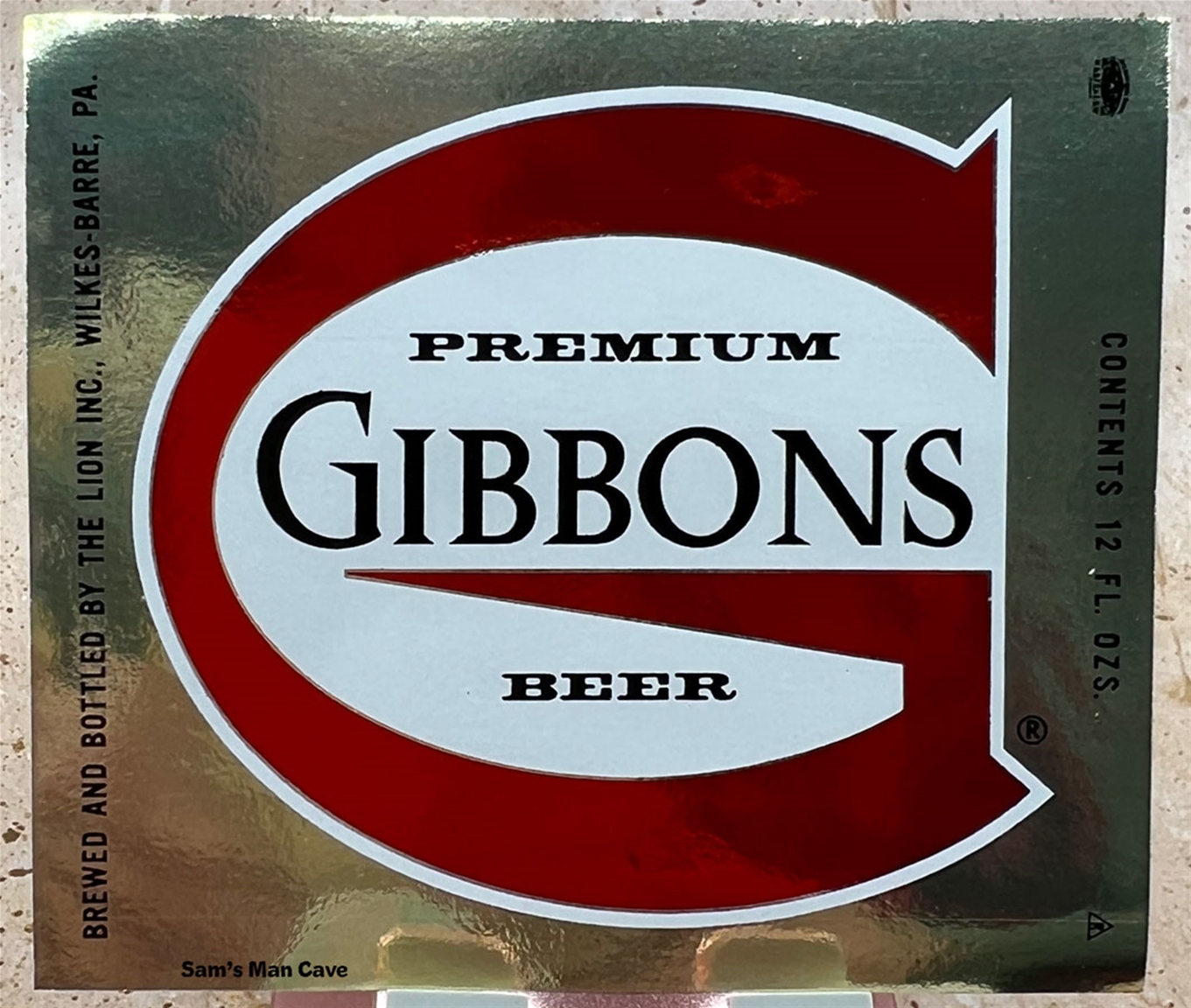 Gibbons Beer Label