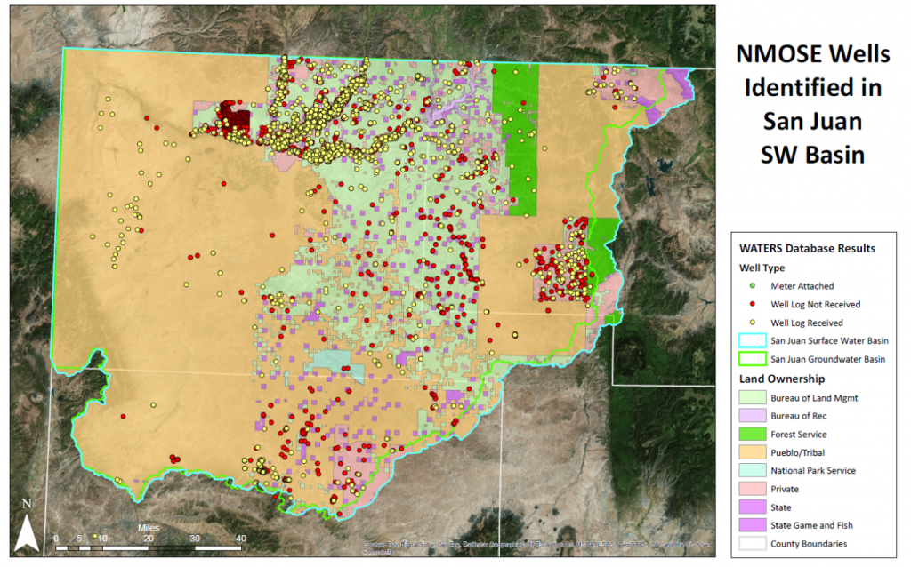 NMOSE wells identified in San Juan SW basin