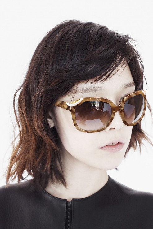 Honey tortoise sunglasses in acetate bis