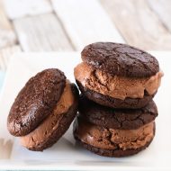 gluten free vegan brownie ice cream sandwiches