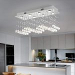 Chandelier lighting in the kitchen