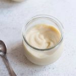 Homemade vanilla pudding