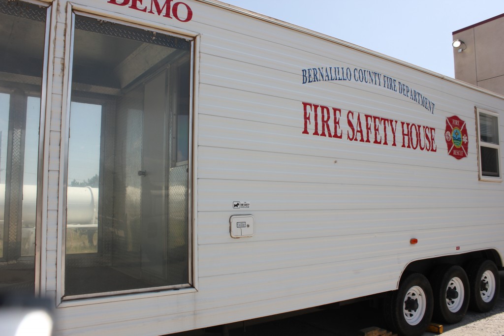 (Press Staff Photo by Makayla Grijalva) The Silver City Fire Department acquired a new fire prevention trailer last Thursday from the Bernalillo County Fire Department. While the trailer itself was donated, the lettering on the side won’t be able to be changed until the department has the funds to do so, according to Fire Marshal Kylle Marshall.