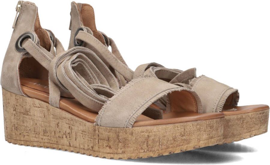 AYANA Sandalen Dames 722007 Maat: 36 Materiaal: Suède Kleur: Beige