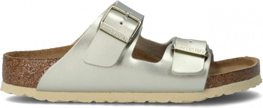 Birkenstock Arizona Kids Slippers Electric Metallic Gold Narrow fit | Goud | Imitatieleer