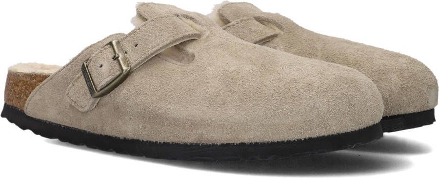 BIRKENSTOCK Instappers Dames Boston W Maat: 36 Materiaal: Suède Kleur: Taupe