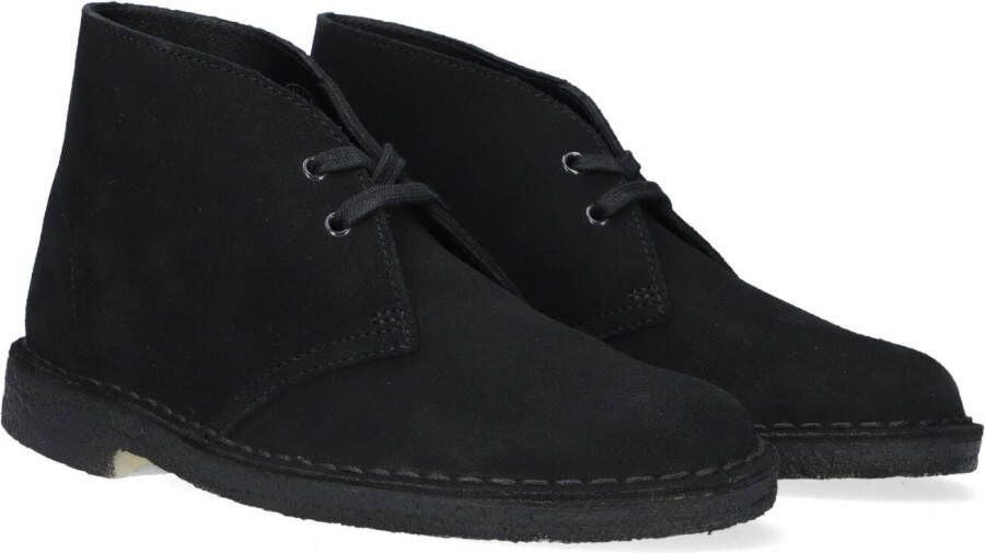 CLARKS ORIGINALS Clarks Veterschoenen Dames Desert Boot Dames Maat: 36 Materiaal: Suède Kleur: Zwart