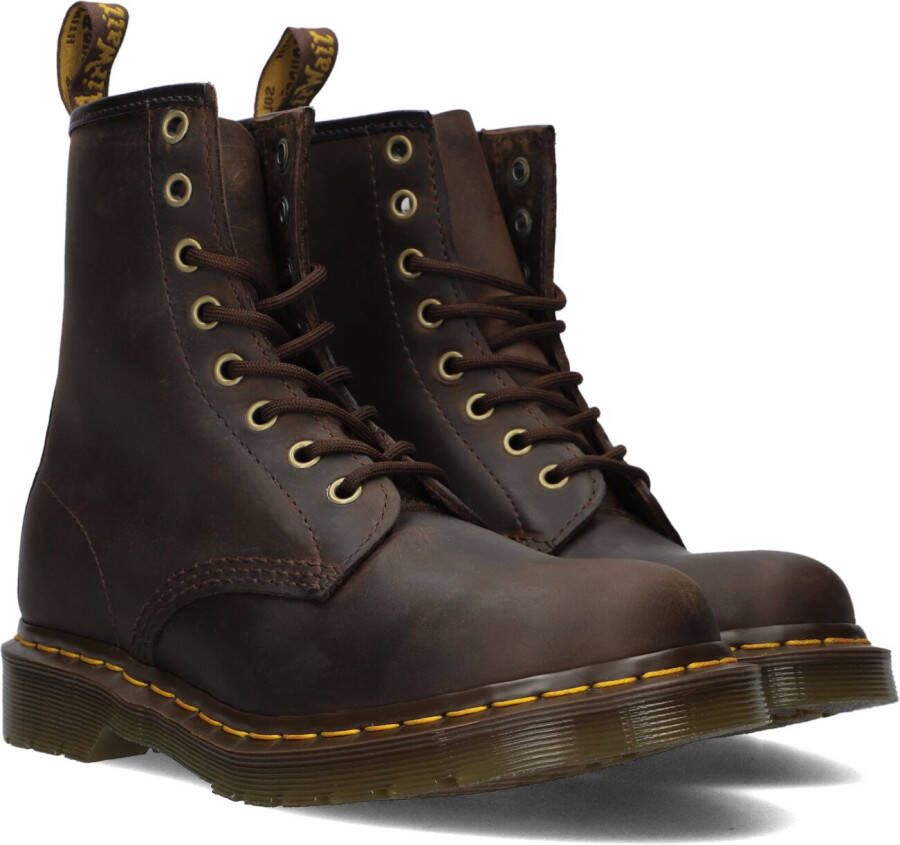 Dr Martens Dr. Martens 1460 J Gaucho Wildhorse Lamper leren veterboots donkerbruin