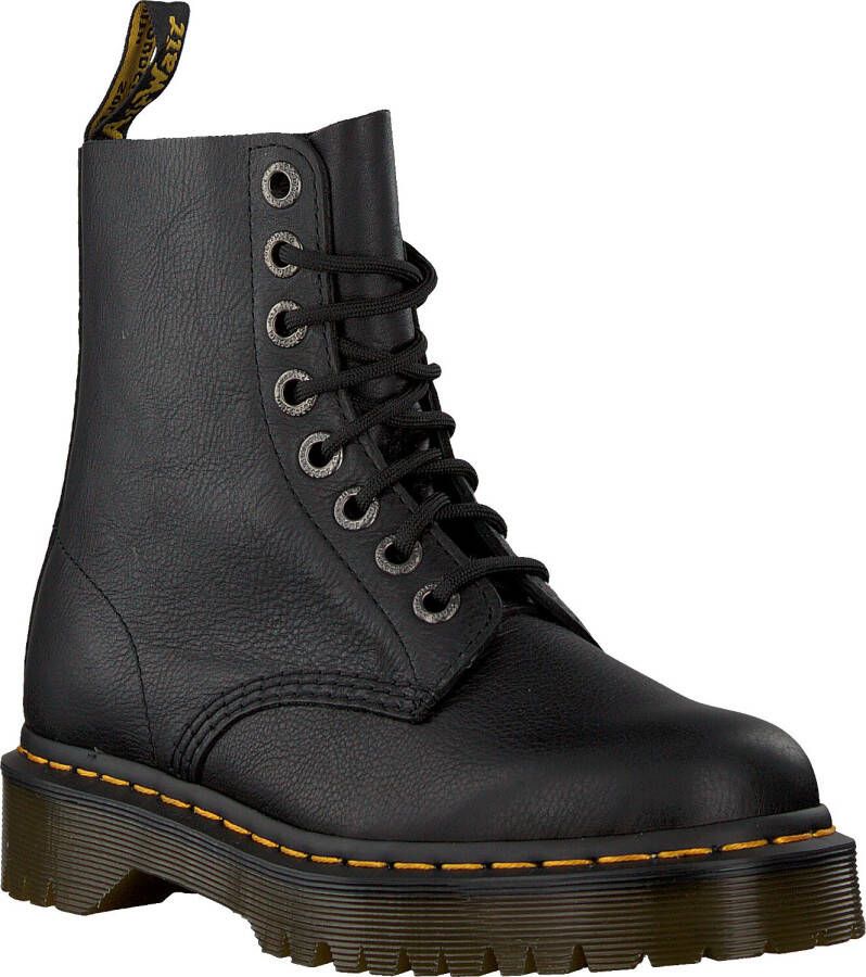 Dr Martens Dr. Martens 1460 PASCAL BEX BLACK PISA Volwassenen VeterlaarzenHalf hoge schoenen Kleur Zwart