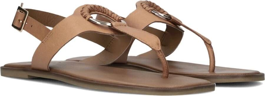 Inuovo Bruine Leren Sandalen Stijlvol Comfortabel Brown Dames