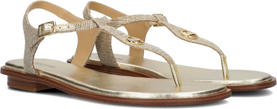 MICHAEL KORS Sandalen Dames Mallory Thong Maat: 40 Materiaal: Leer Kleur: Goud