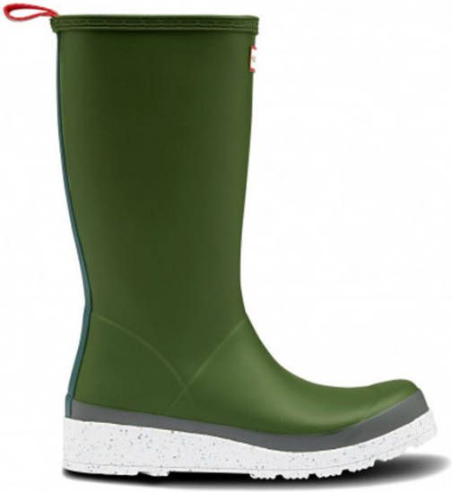 Hunter Play Tall Speckle Sole Wellington Boots WMS Regenlaarzen Dames Groen