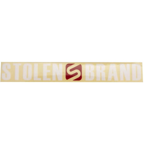 Stolen Logo Sticker (L|Bílá)