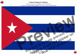 Cuban National Anthem (Himno Nacionale de La Repùblica De Cuba La ...