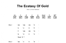 page one of The Ecstasy Of Gold (Guitar Chords/Lyrics)