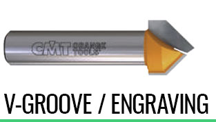 V Groove and Engraving Router bits