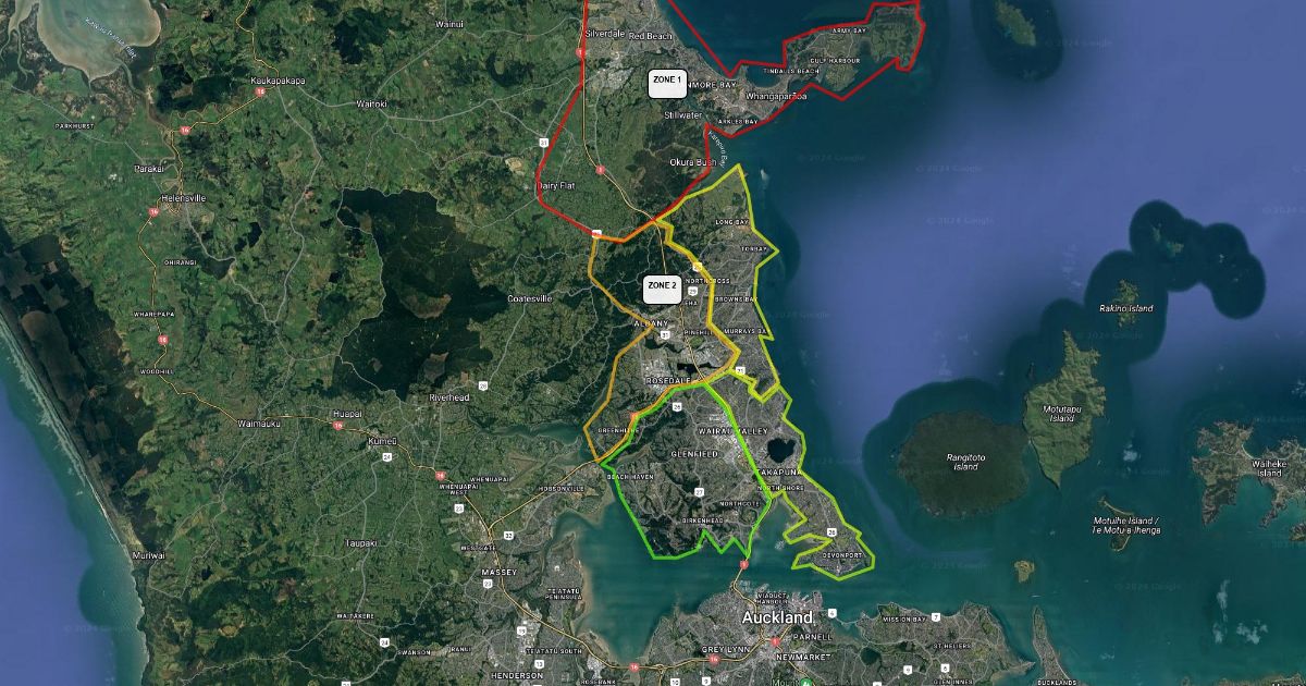 Auckland Zones : Scribble Maps