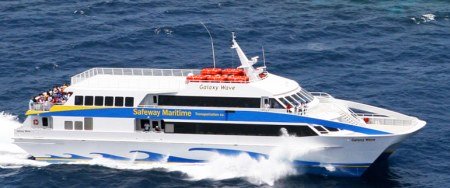 galaxy wave ferry from la ceiba, honduras to roatan