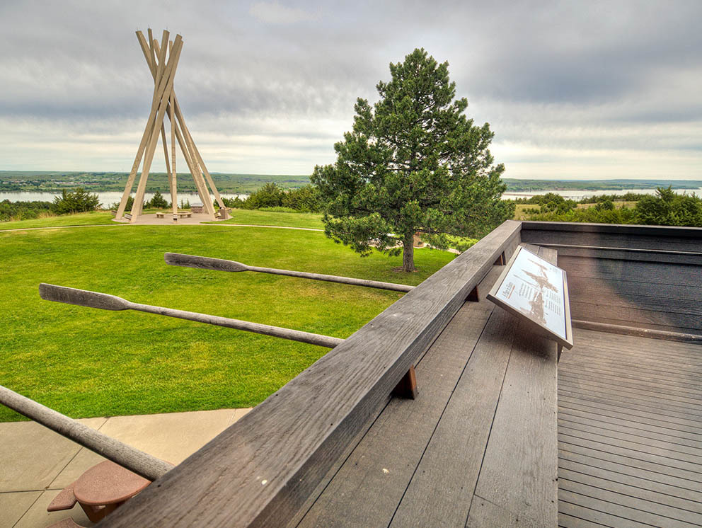 Outdoor information center.