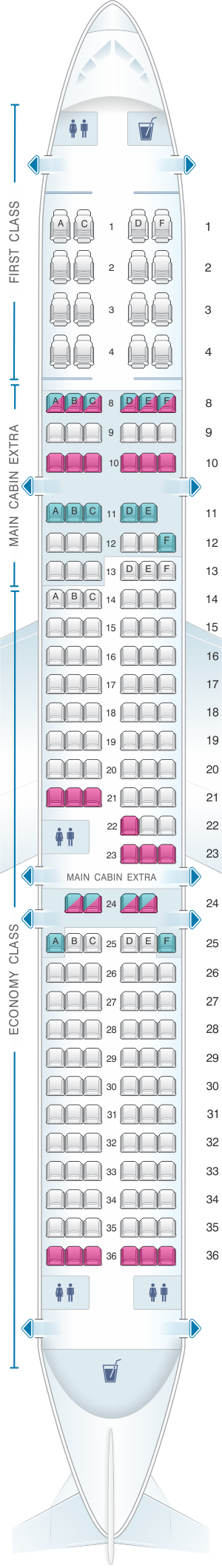 Seating Chart For Airbus A321