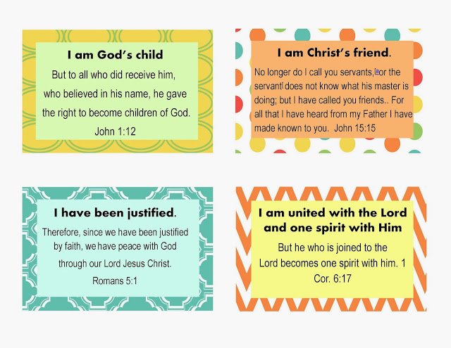 Barb Camp - Who I am in Christ Scripture Cards