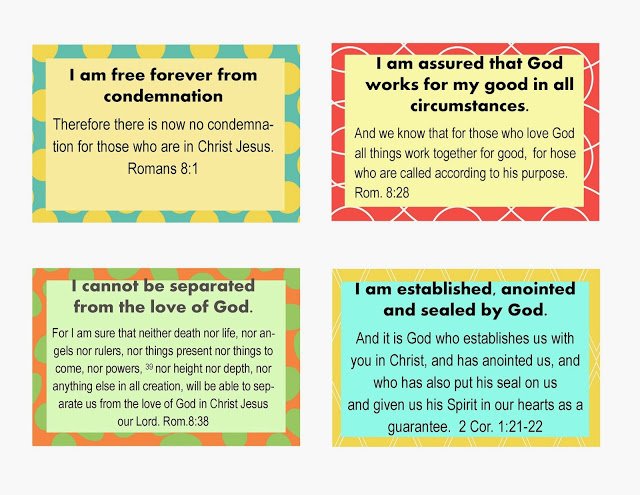 Barb Camp - Who I am in Christ Scripture Cards