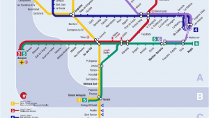 Metro Map Valencia Spain Valencia Metro Map Map Of the Underground System In