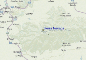 Sierra Nevada Spain Map Sierra Nevada Pra Vodce Po Sta Edisku Mapa Lokaca Sierra Nevada