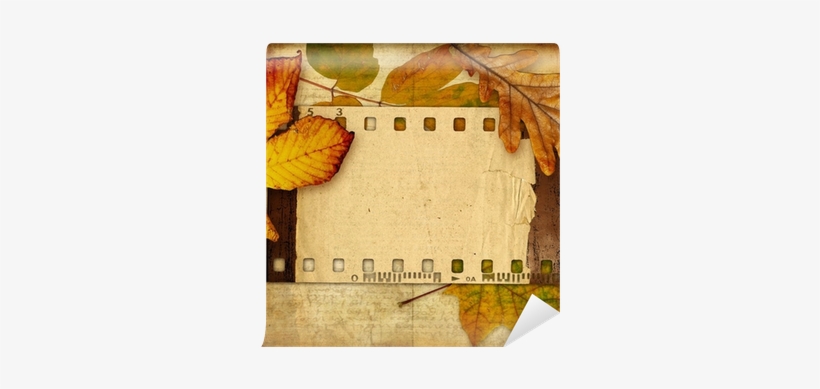 Retro Background With Frame And Autumn Leaves Wall - Old Film Strip PNG  Image | Transparent PNG Free Download on SeekPNG