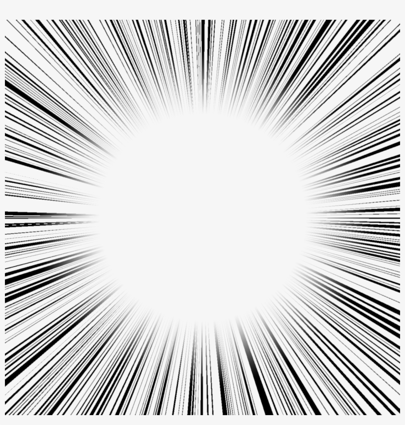 Manga speed burst frame radial anime speed lines Vector Image