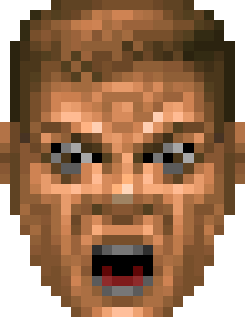 Doom Classic Doomguy Face Bead Pixel Art Sprite Artka - vrogue.co