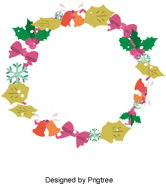 Lovely Christmas Garlands, Vector Png, Christmas, Christmas - Christmas ...