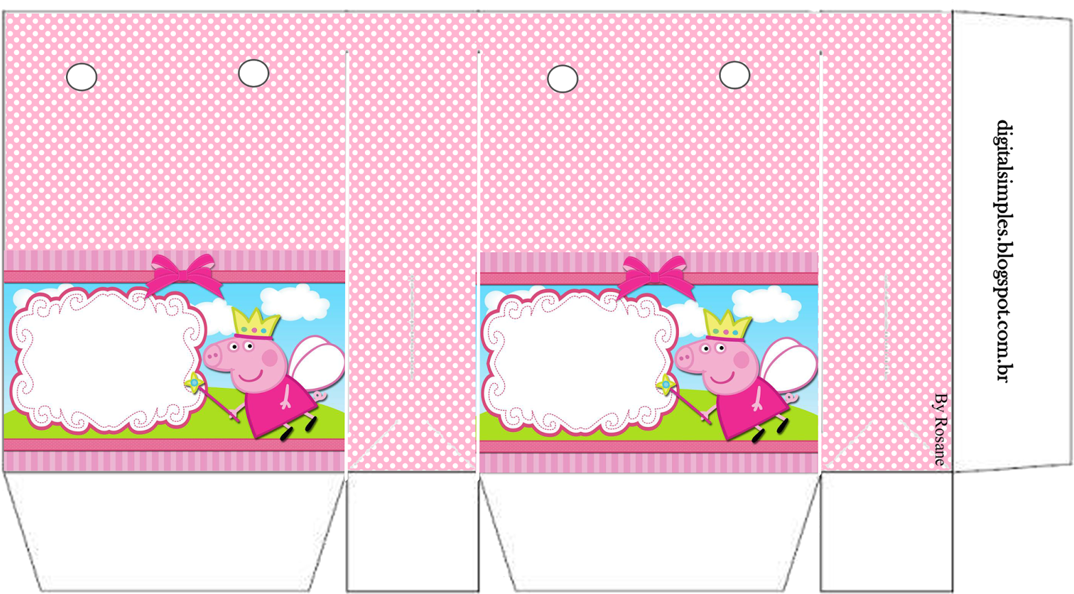 Peppa Pig Hada - Bolsitas De Peppa Pig Para Imprimir (1600x1131), Png ...