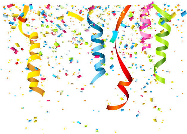 Download Confetti Clipart Birthday - Transparent Background Confetti ...