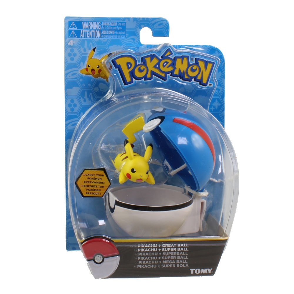 Any Pokemon Tomy Clip 'N' Carry Pokeball with Figure (Sealed - Mint ...