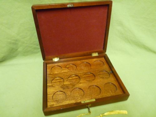 INLAID MAHOGANY JEWELLERY TABLE OR POCKET WATCH DISPLAY BOX C1890