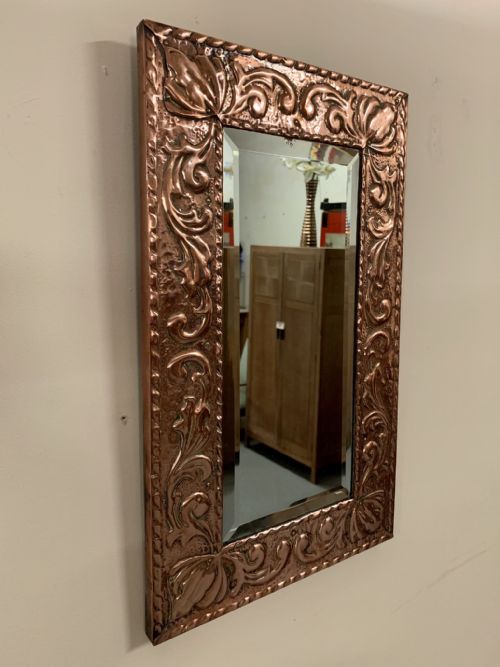 ARTS AND CRAFTS COPPER MIRROR - ADDITIONAL PHOTO 1