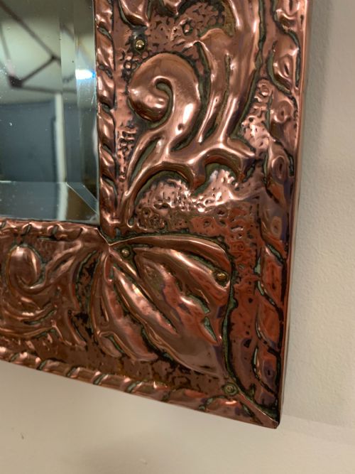 ARTS AND CRAFTS COPPER MIRROR - ADDITIONAL PHOTO 3