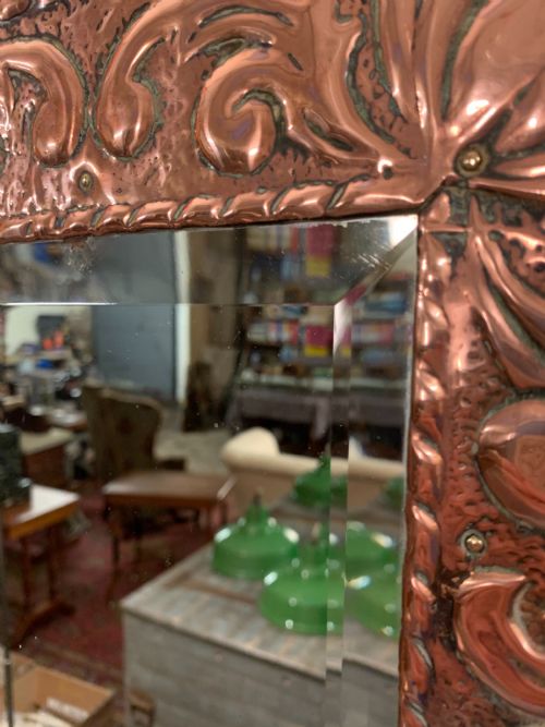 ARTS AND CRAFTS COPPER MIRROR - ADDITIONAL PHOTO 4