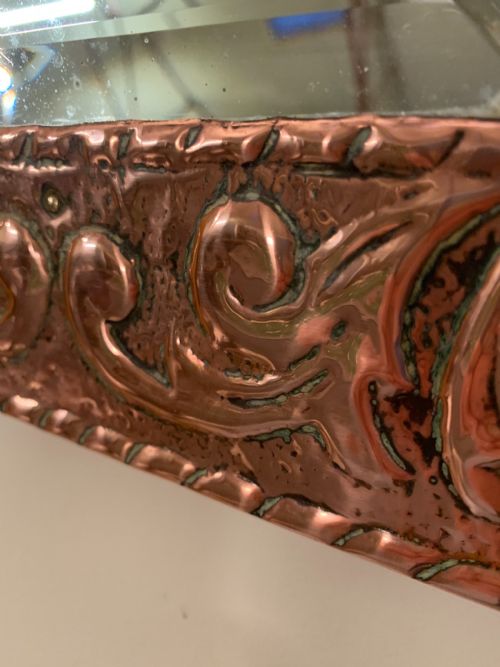 ARTS AND CRAFTS COPPER MIRROR - ADDITIONAL PHOTO 5